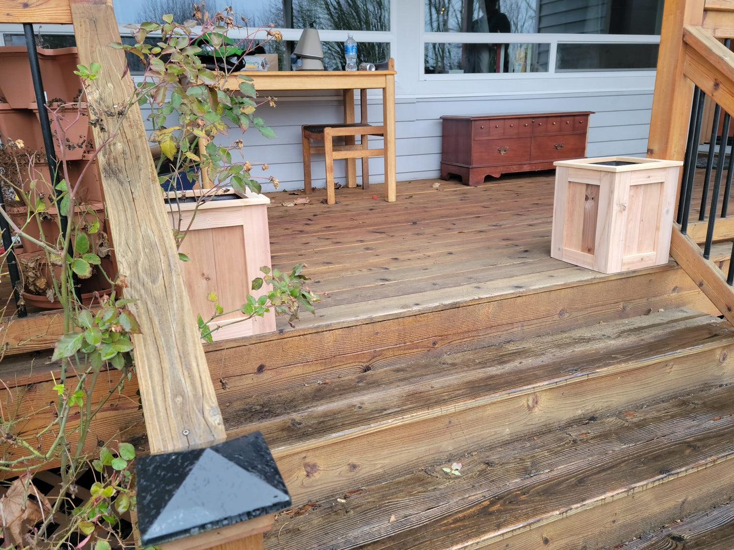 Square Cedar Wood Planters